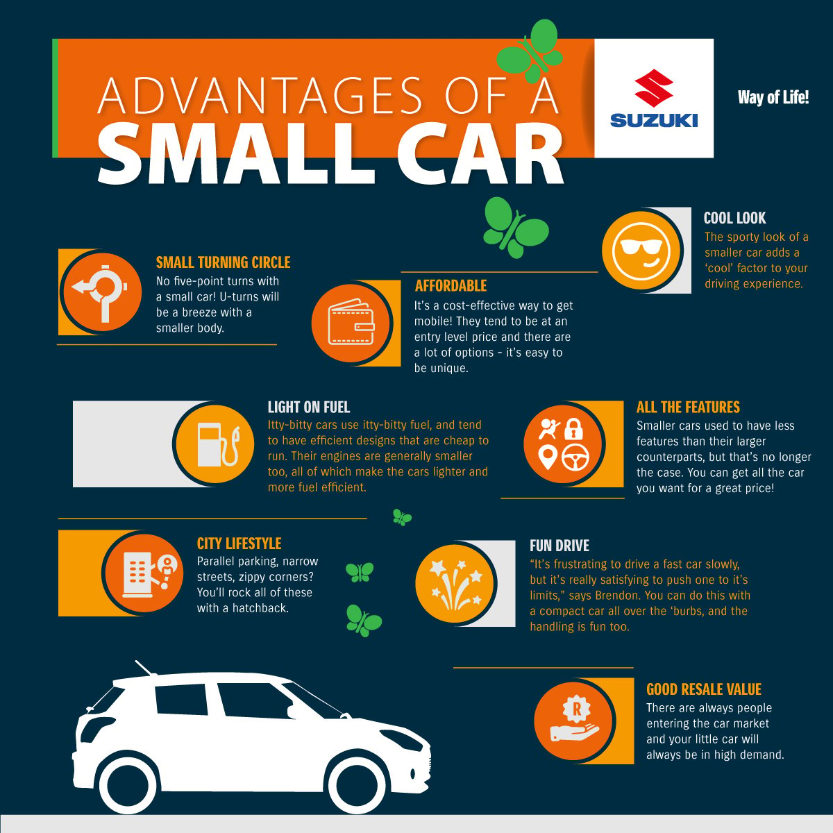 The Unexpected Advantages Of Buying A Small Car [infographic]