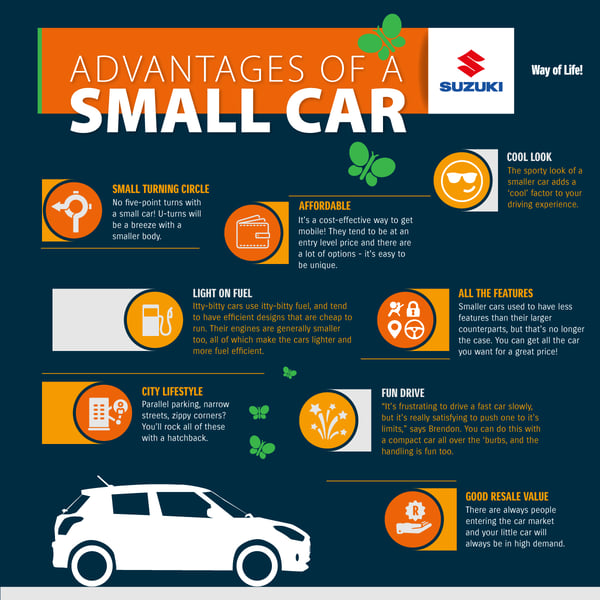 Advantages of driving a small car in South Africa | Infographic