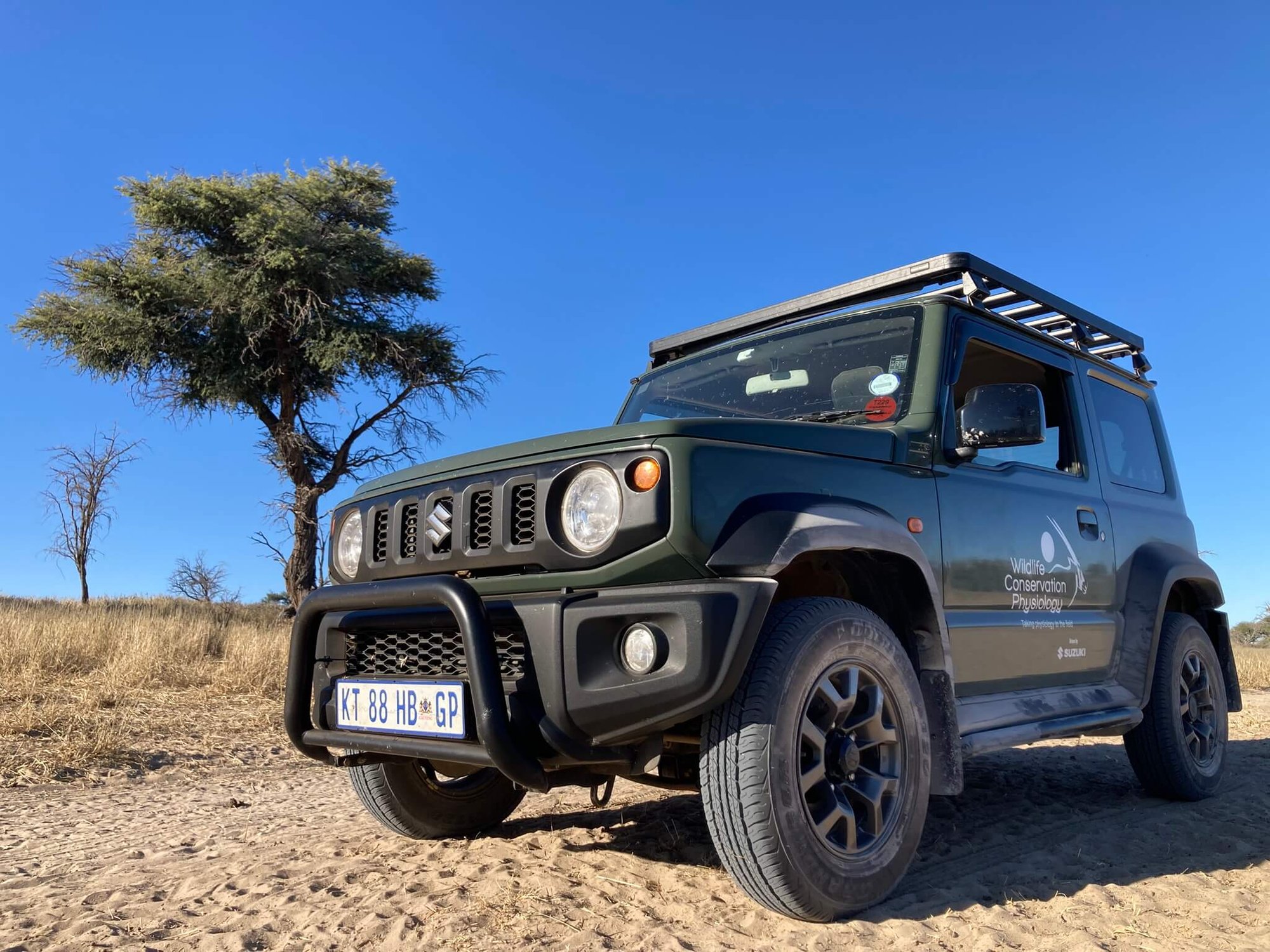 5: Our trusted Suzuki Jimny in the Kalahari. 