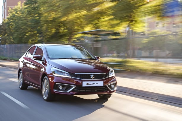 Suzuki Ciaz driving on the road 