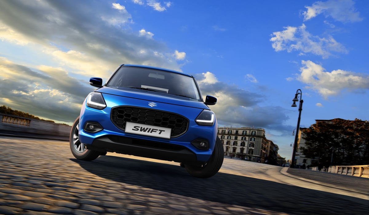 New Blue Suzuki Swift 2024jpg