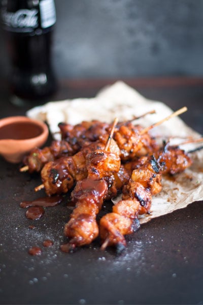 Chipotle Honey Chicken and Pineapple Kebabs