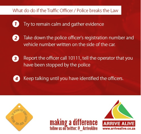 What to do if a traffic officer breaks the law