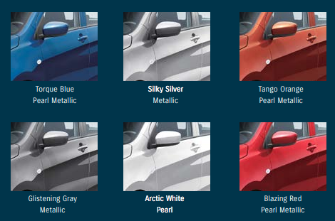 The Celerio comes in six standard colours