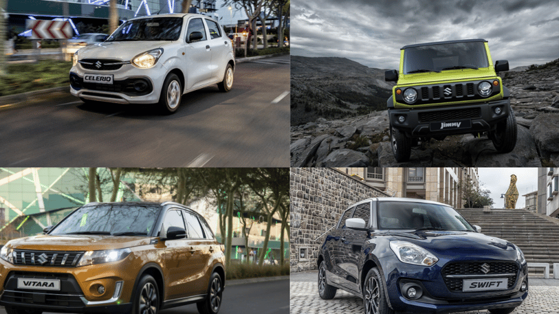 Suzuki Celerio, Jimny, Vitara, Swift _ Collage_ Blog Header_ Mar 2022