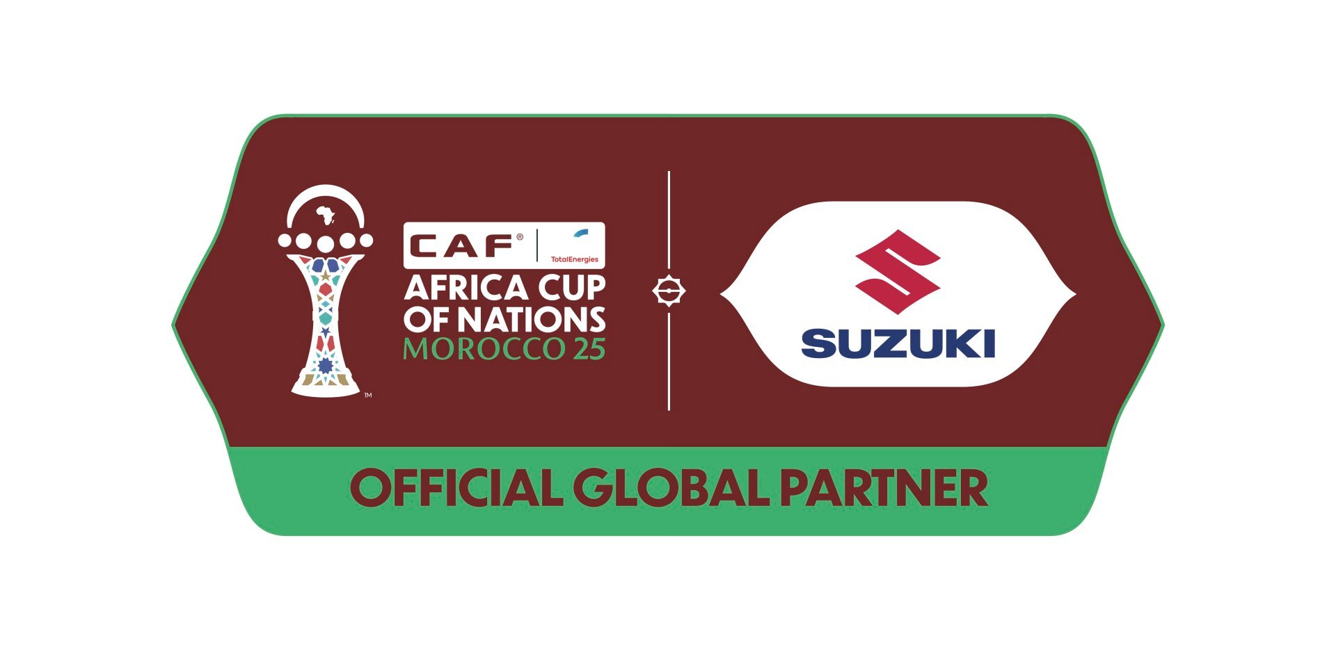 TotalEnergies CAF Africa Cup of Nations Morocco 2025 x Suzuki Composite Logo