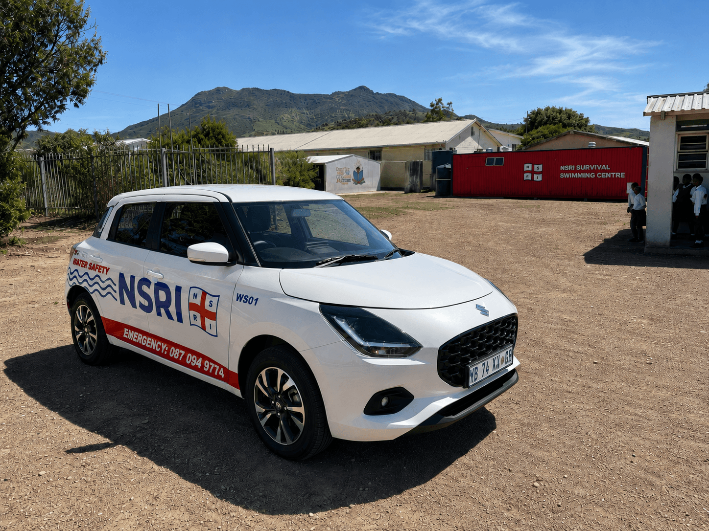 NSRI Water Safety Education branded Suzuki Swift