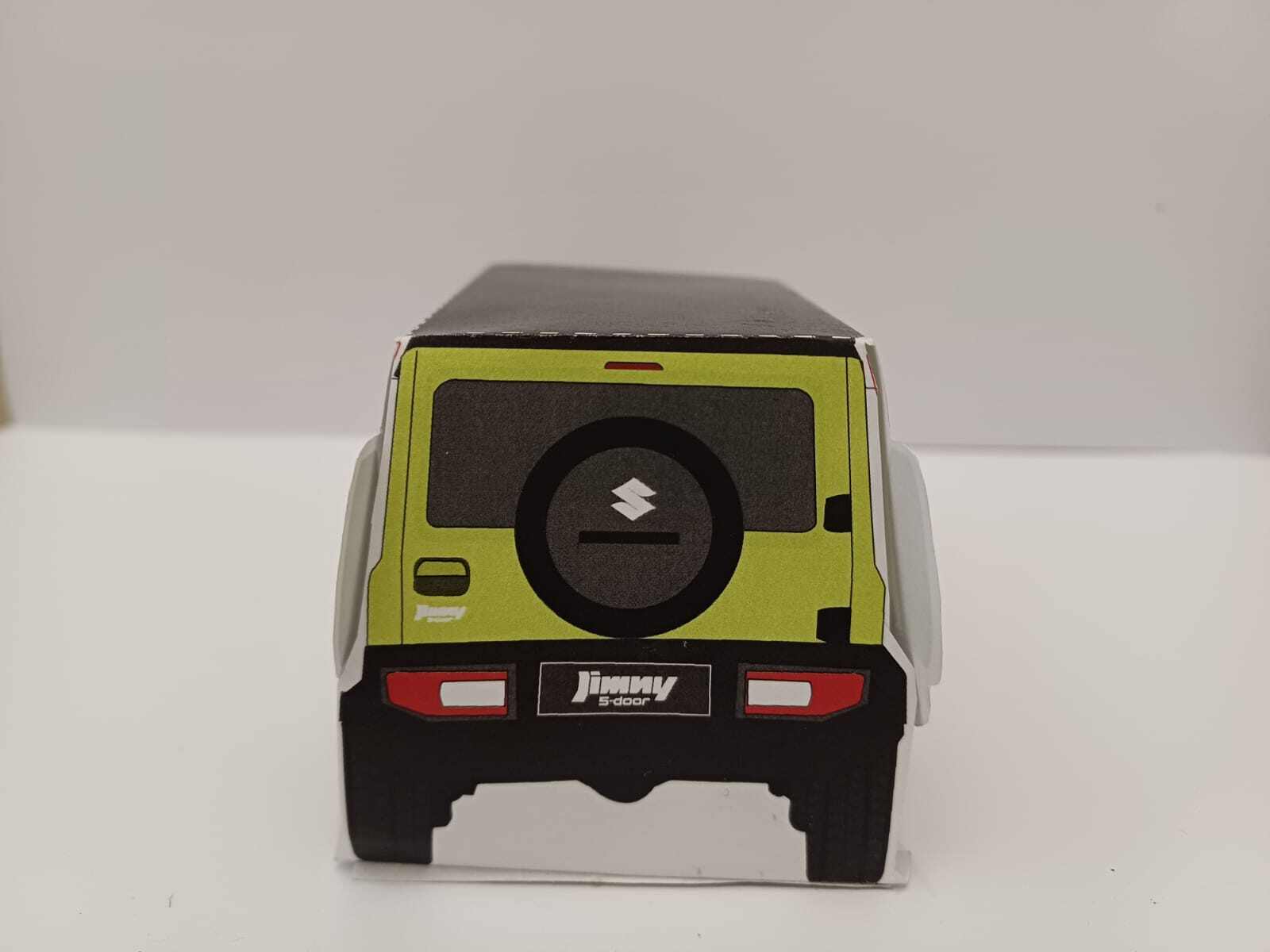 Jimny 5-door cutout card back view