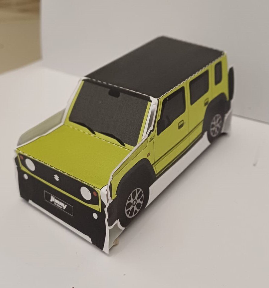 Jimny 5-door card cutout front and side