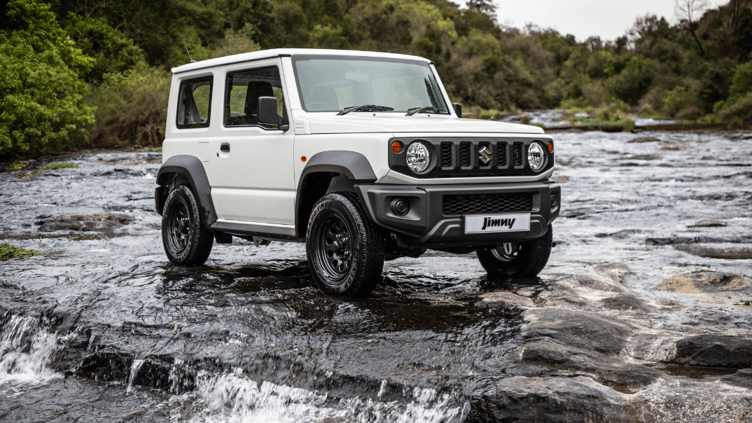 White Suzuki Jimny