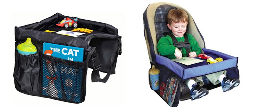 Car tray for entertaining kids on a long drive