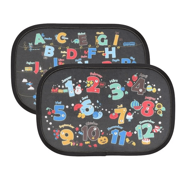 2 pack Lovely Letters Car Sun Shade Cover for Kids on Takealot